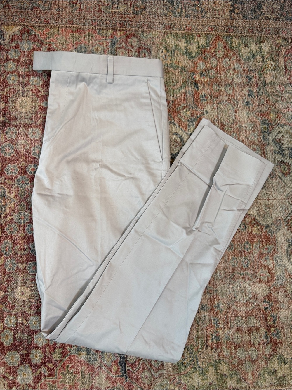 Reiss Men's 34 Light Gray Dress Pants - Classic Tailored Fit